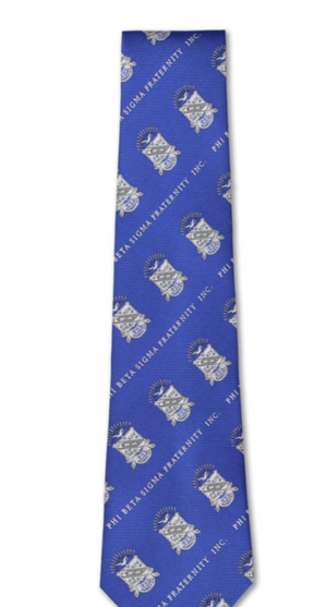 Greek Shield Tie Royal