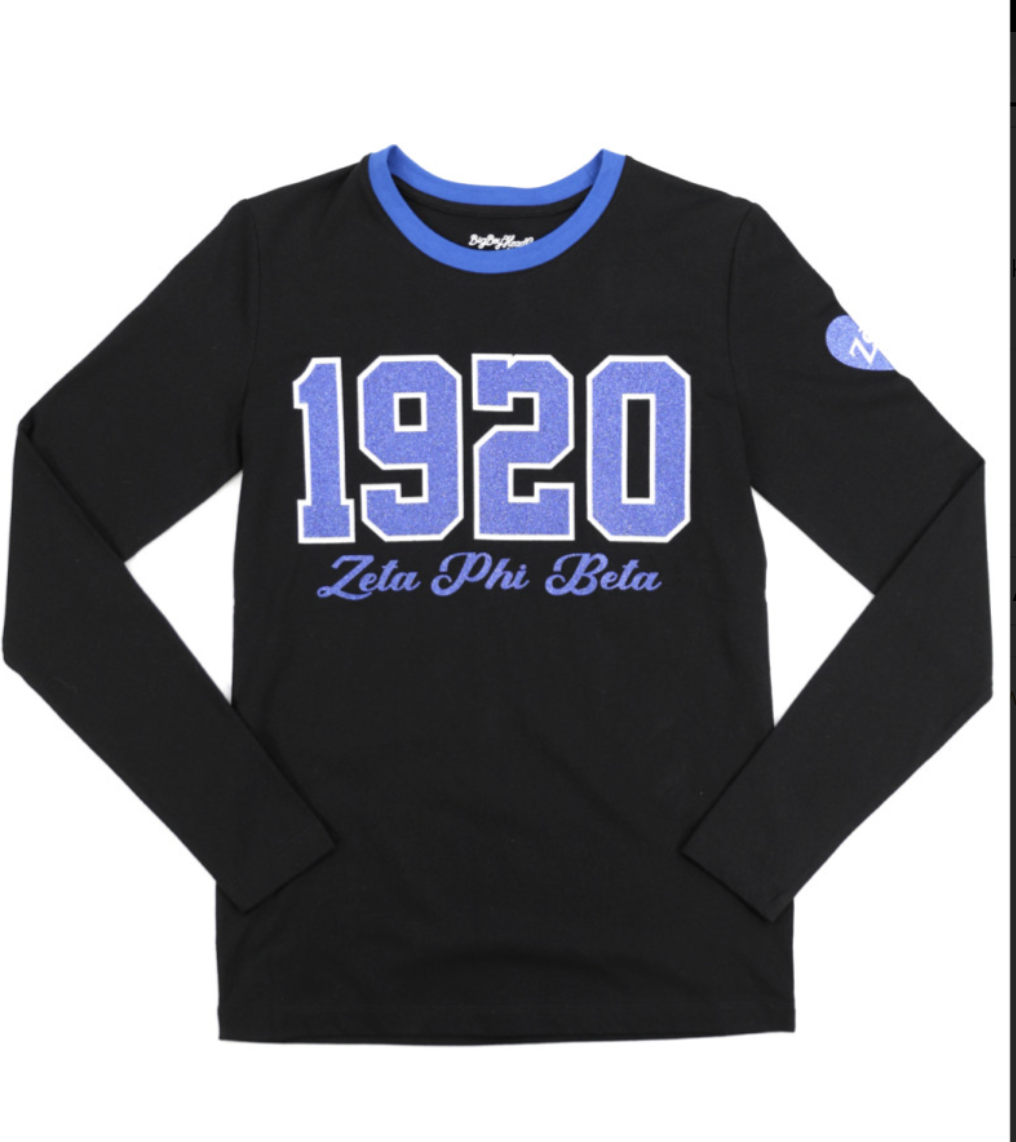 Zpb ZPB LONG SLEEVE_BLACK 1920 Tee - Blu Culture Collections
