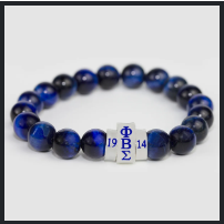 PBS Natural Stone Bead Bracelet – Blue