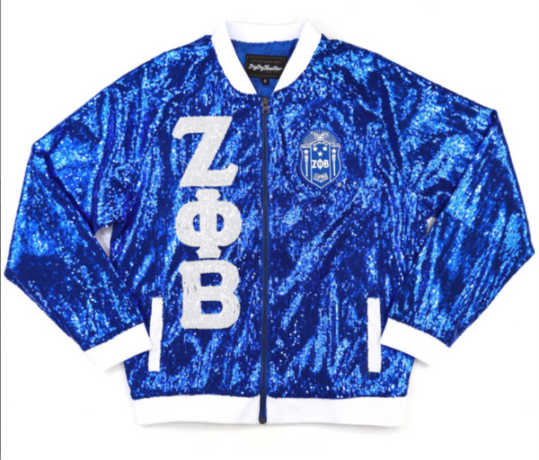 ZPB SEQUIN JACKET_ROYAL BLUE