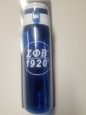 Blue & White Water Bottle