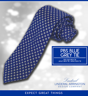 PBS LD Blue & Grey Tie