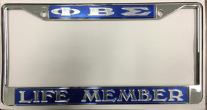 Phi Beta Sigma "Life Member" License Frame