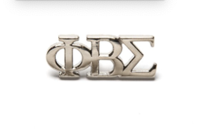 3 Letter Silver Pin
