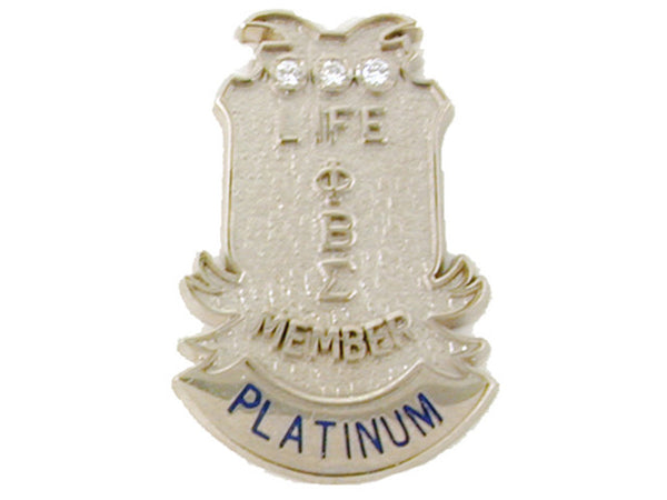Platinum Level Life Member Pin (M)