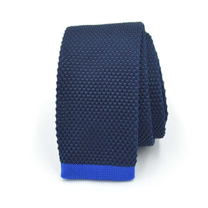 Knitted Blueberry Taffy Tie